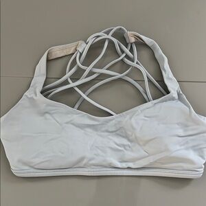 Women's Light Gray/Blue lululemon free to be wild bra